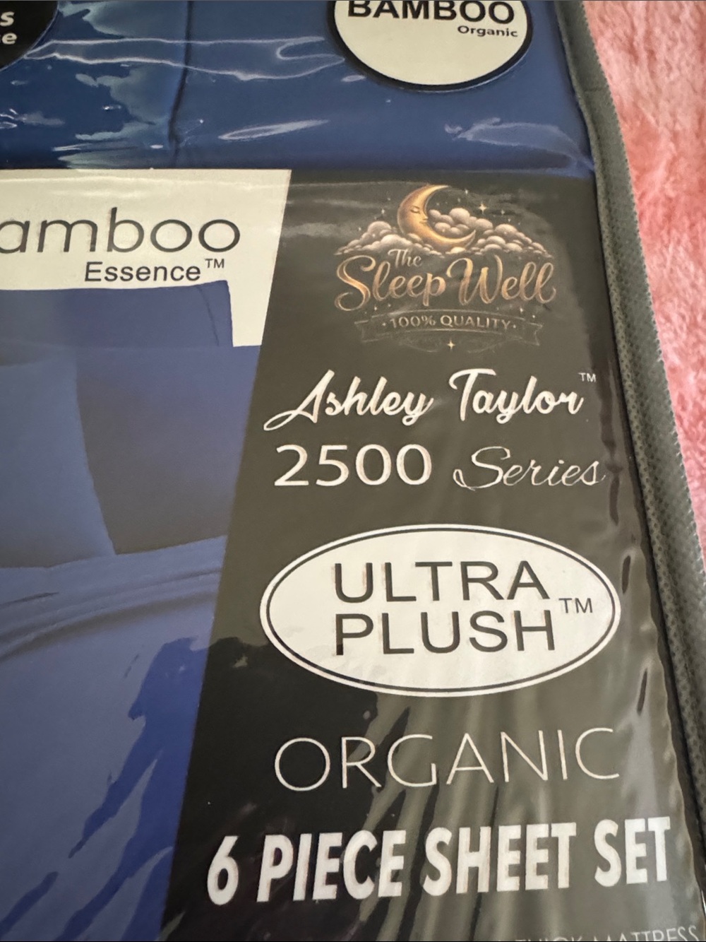 Ashley Taylor Blue Ultra Plush Bamboo 6-Piece Sheet Set